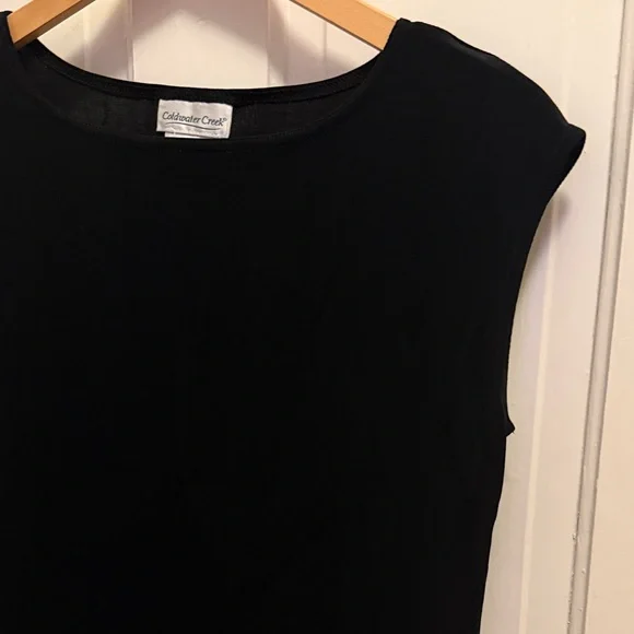 3/$25 Coldwater Creek Women's Black Tank Top - Picture 5 of 6